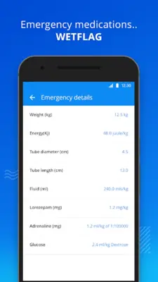 Paediatric emergency/dose/calc android App screenshot 0